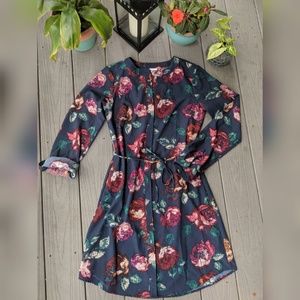 Floral Button-down Dress